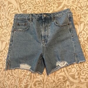 Gianni Bini Blue Jean Shorts Casual Cutoff Style Size 28